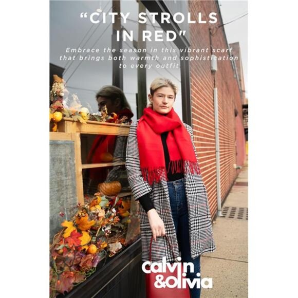 Ultra-Soft Cashmere Feel Winter Scarf - Warm & Long, Perfect Holiday Gift - Picture 7 of 8